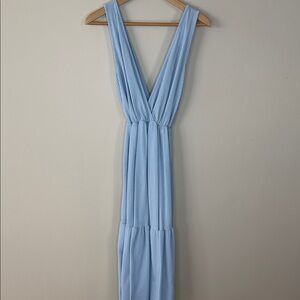 Caution To The Wind Light Blue Maxi Dress